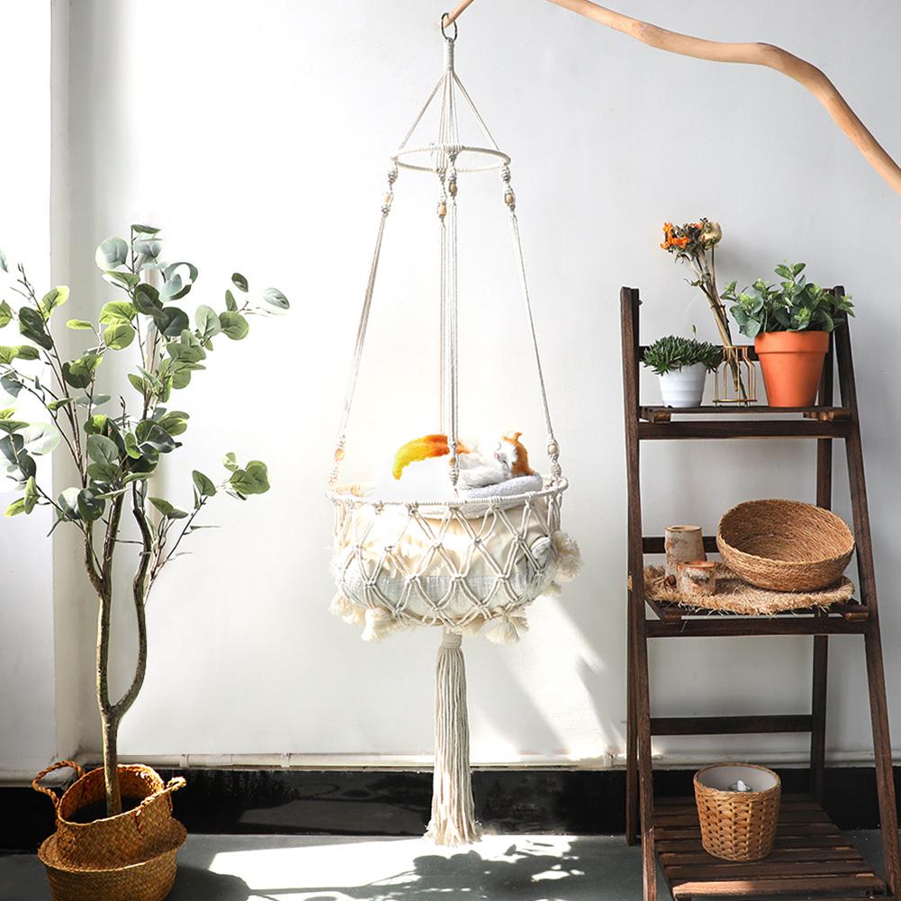 Bohemian Style Cat Hammock Macrame