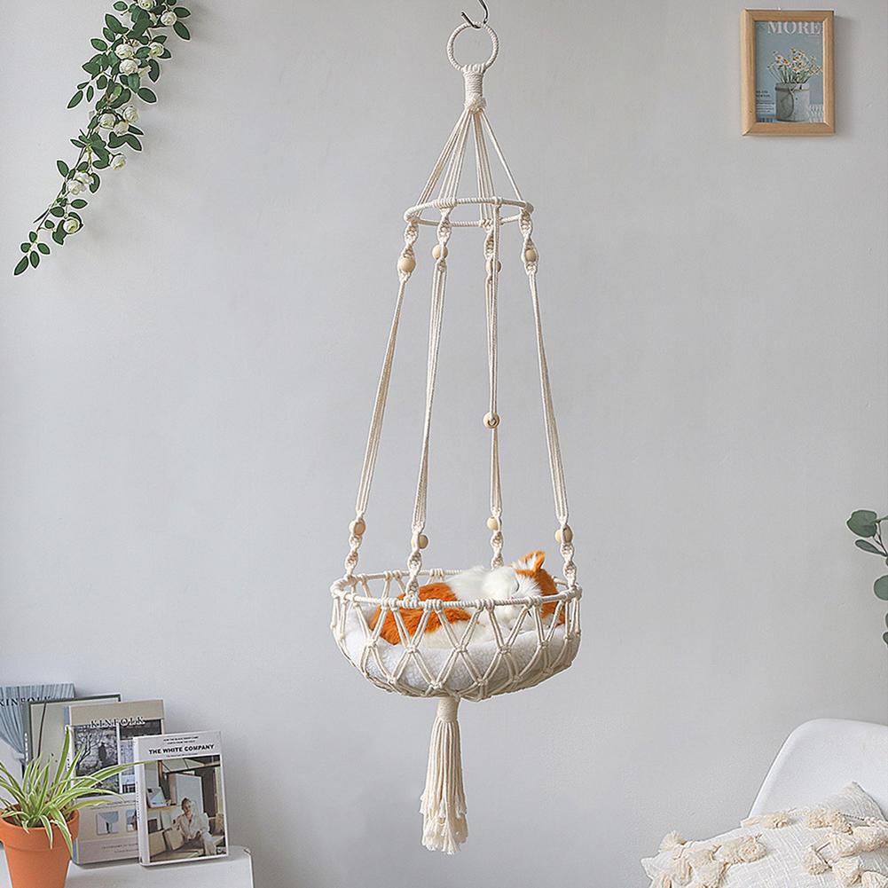 Bohemian Style Cat Hammock Macrame
