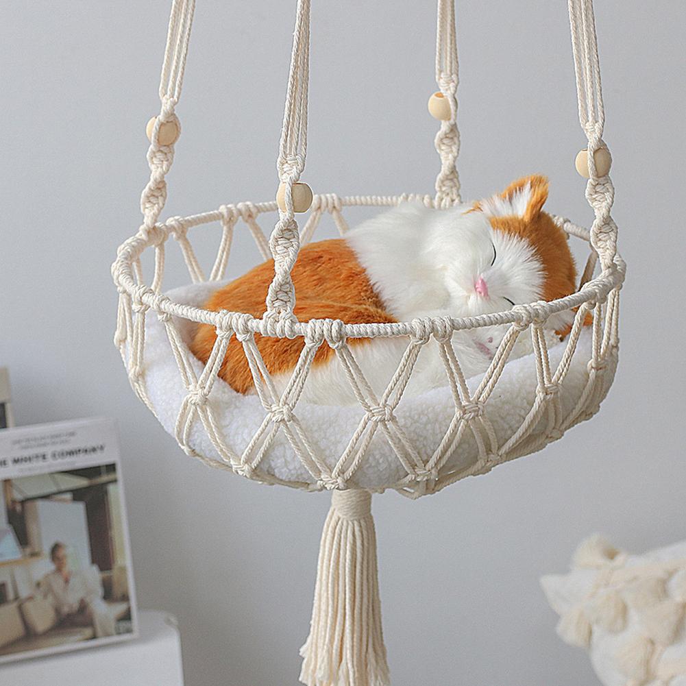 Bohemian Style Cat Hammock Macrame