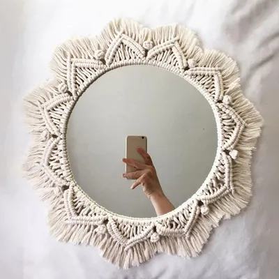 Bohemian Style Mirror Macrame