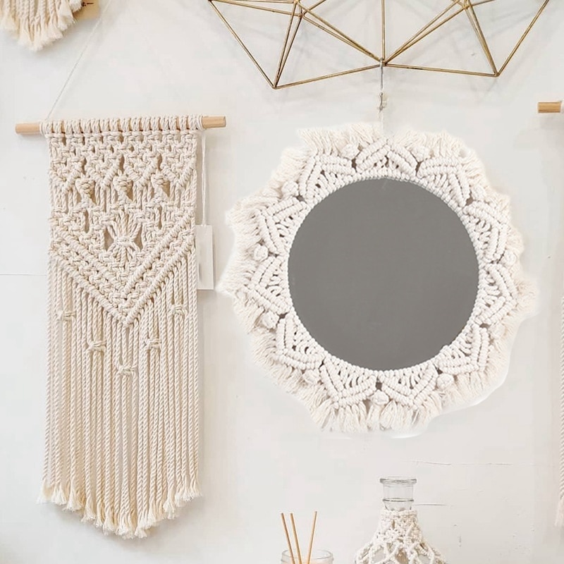 Bohemian Style Mirror Macrame