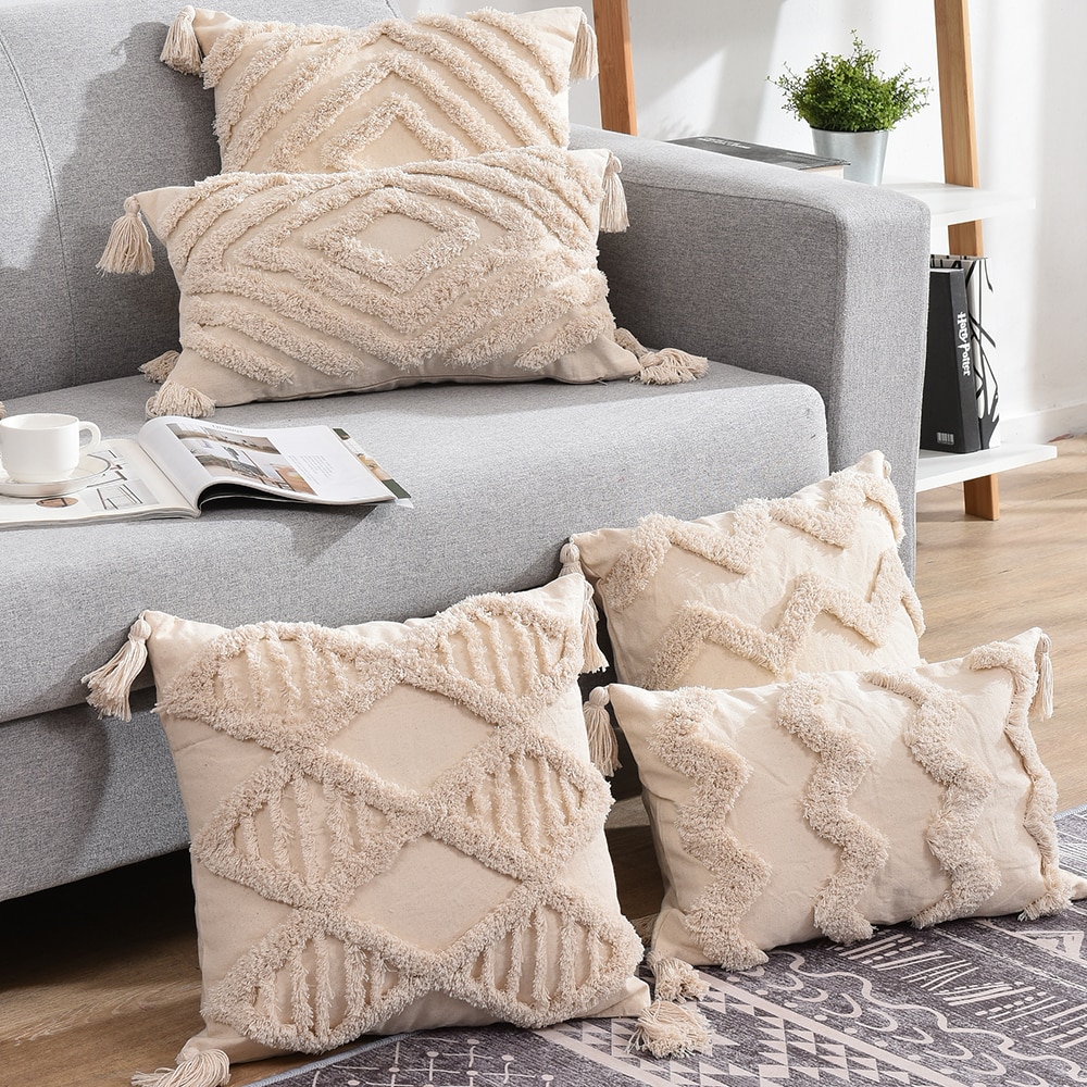 Bohemian Style Tassel Pillowcase