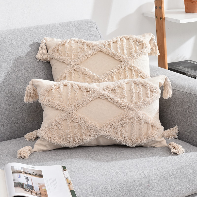 Bohemian Style Tassel Pillowcase Bohemian Style Tassel Pillowcase