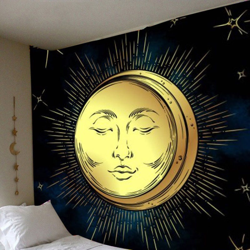 Bohemian Wall Hanging Sun Moon Tapestry Bohemian Wall Hanging Sun Moon Tapestry