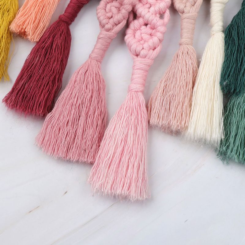 Boho Cotton Macrame Keychain