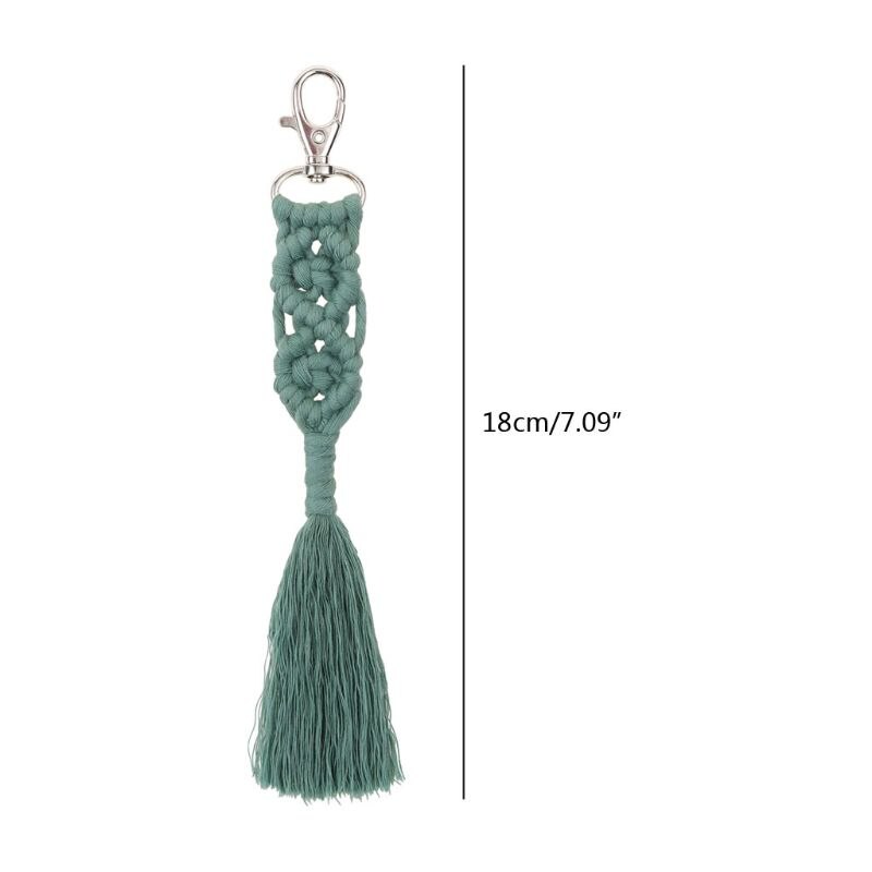 Boho Cotton Macrame Keychain