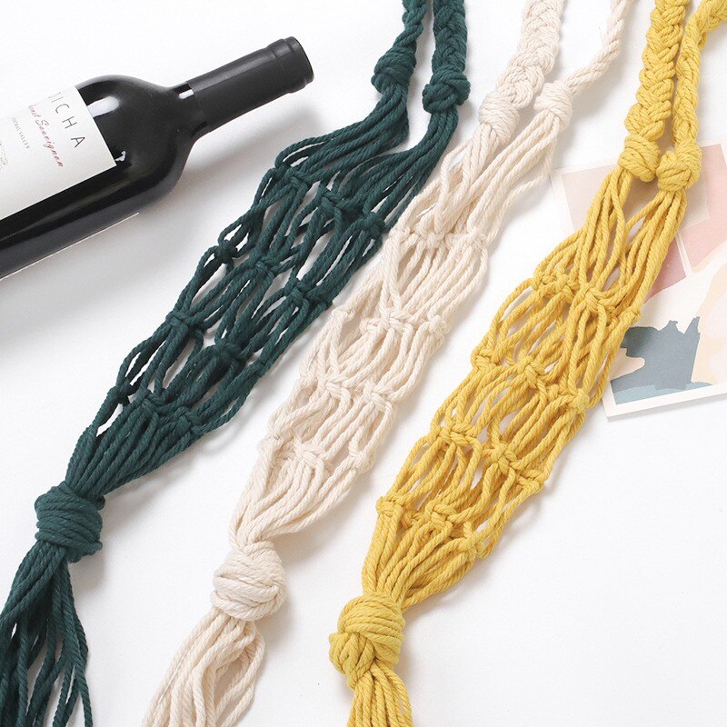 Boho Macrame Wine Bottle Holder Boho Macrame Wine Bottle Holder