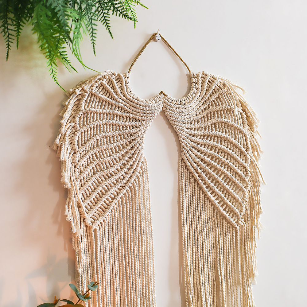 Boho Macrame Wings Wall Decor