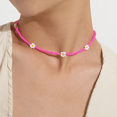 Boho Summer Bead Necklace
