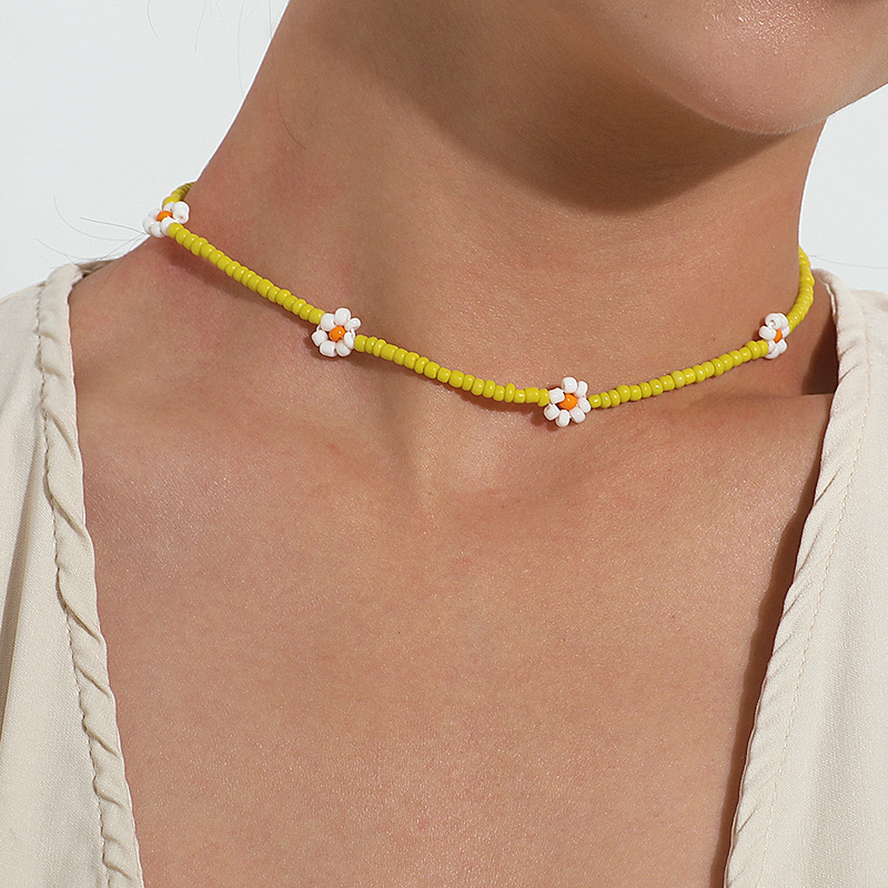 Boho Summer Bead Necklace