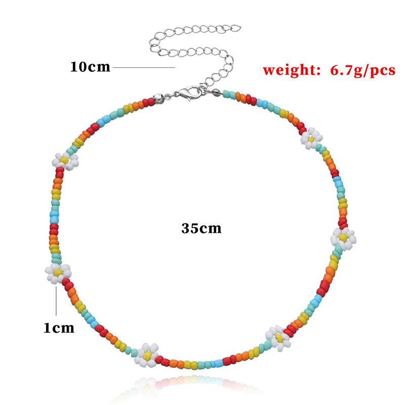 Boho Summer Bead Necklace