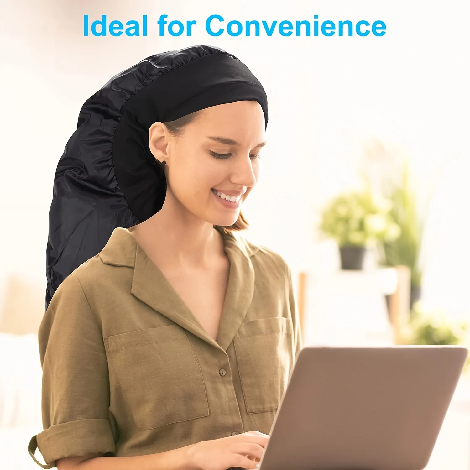Bonnet Hooded Hair Dryer Attachment Extra Large Adjustable Deep Conditioning Cap Upgraded Drying Heat Cap with Elastic Bonnet Hooded Hair Dryer Attachment Extra Large Adjustable Deep Conditioning Cap Upgraded Drying Heat Cap with Elastic