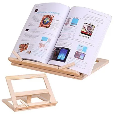 Book Holder Wooden Frame Stand
