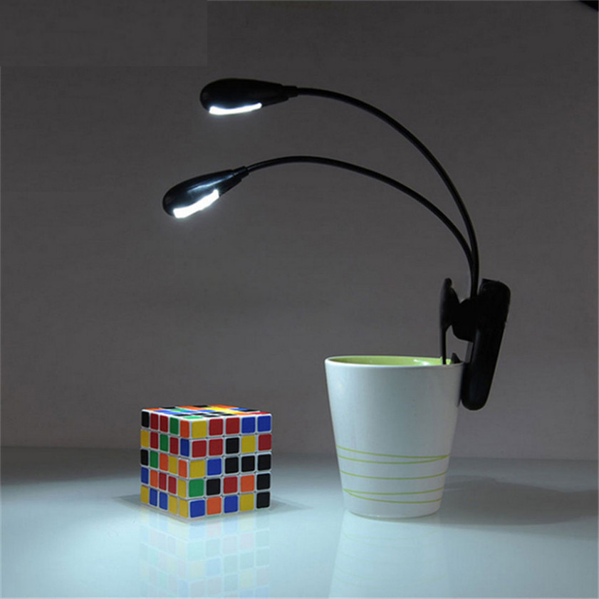 Book Light Clip Dual LED Mini Lamp Book Light Clip Dual LED Mini Lamp