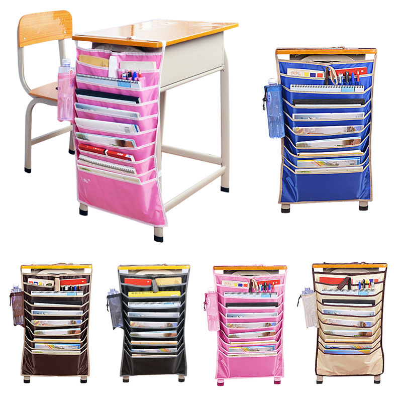 Book Organizer School Desk Pouches