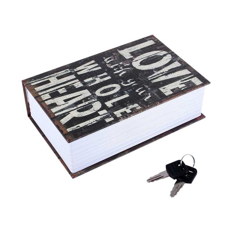 Book Safety Box Jewelry and Cash Safe