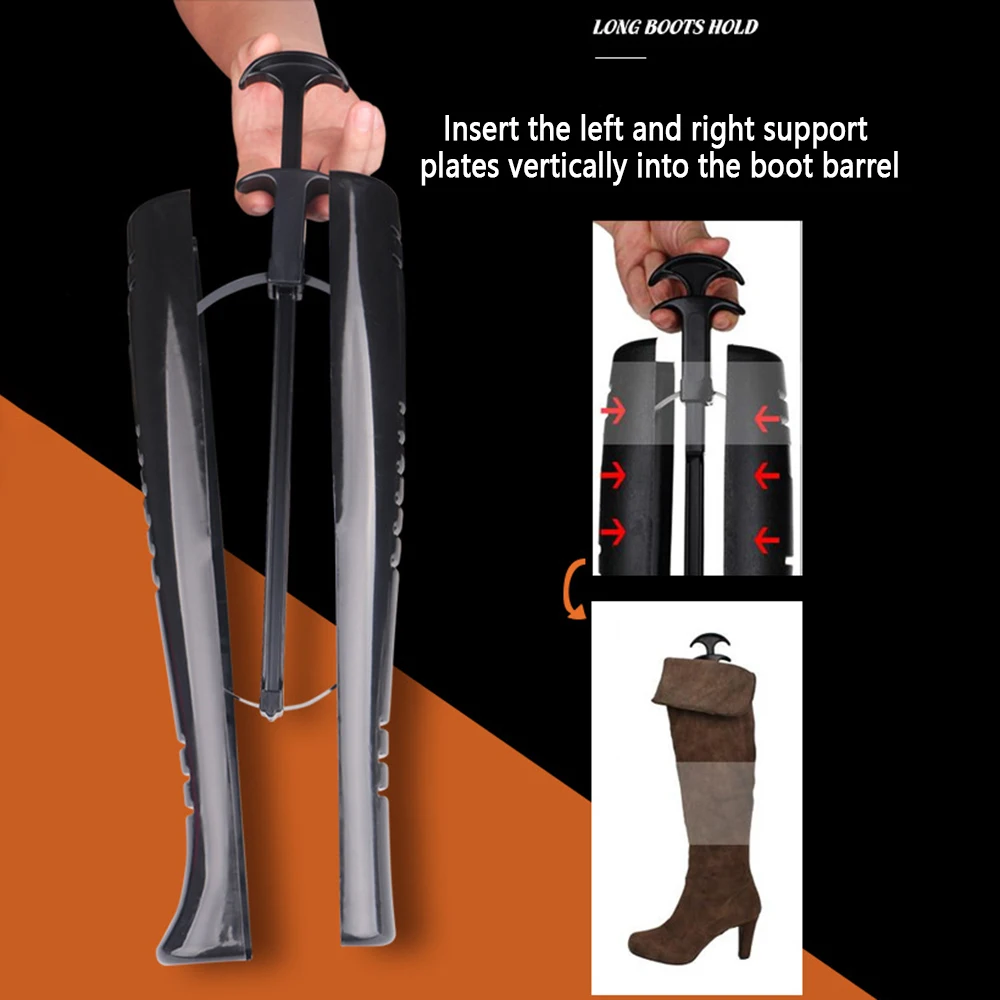 Boots Stand Holder with Handle Women Boot Bracket Anti Crease Wrinkled Fold Shoes Boot Brace Toe Supporter Long Boots