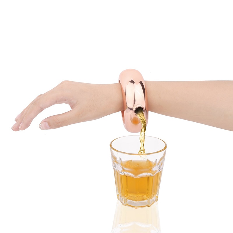 Booze Bangle Stainless Steel Bracelet Flask Booze Bangle Stainless Steel Bracelet Flask