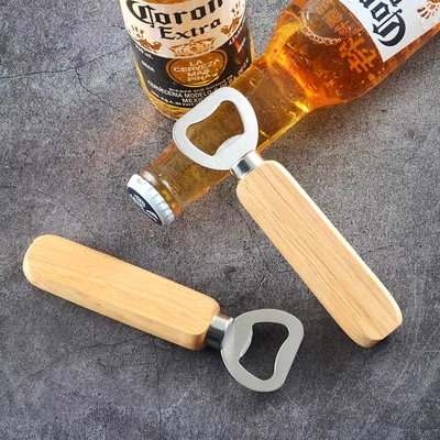 Bottle Cap Opener With Wooden Handle Bottle Cap Opener With Wooden Handle
