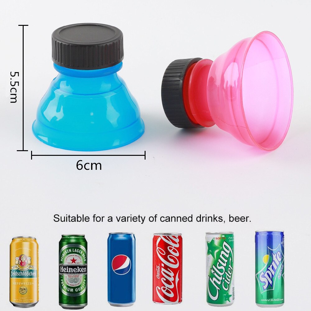 Bottle Cap Soda Can Toppers (6pcs)