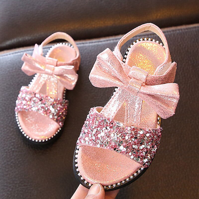 Bow Sandals Girls Fancy Shoes