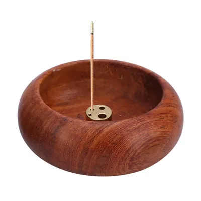 Bowl Incense Burner Wooden Holder Bowl Incense Burner Wooden Holder