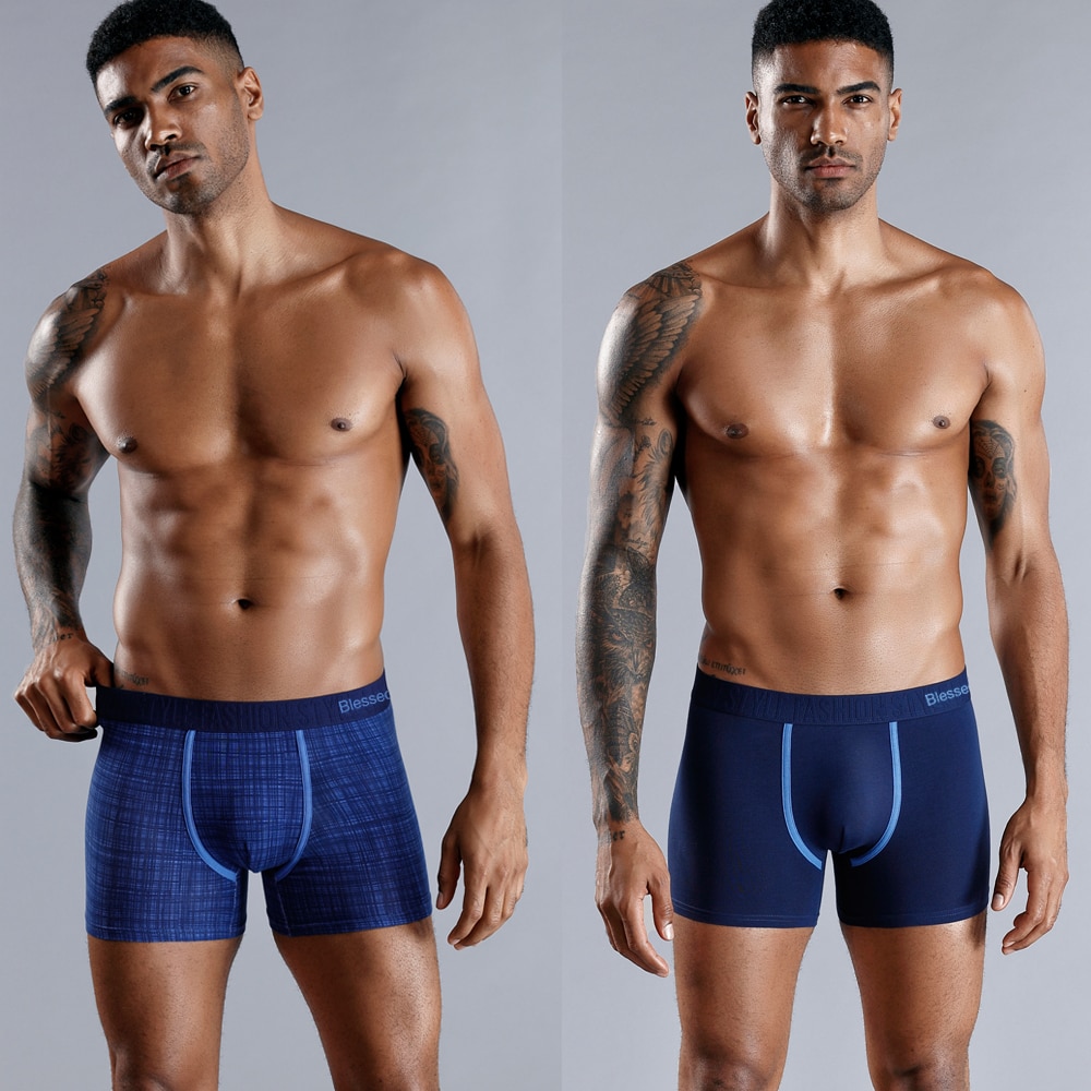 Boxer Briefs Men's Cotton Underwear Set (4pcs)