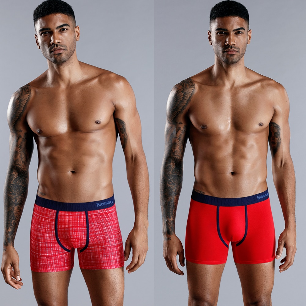 Boxer Briefs Men's Cotton Underwear Set (4pcs)