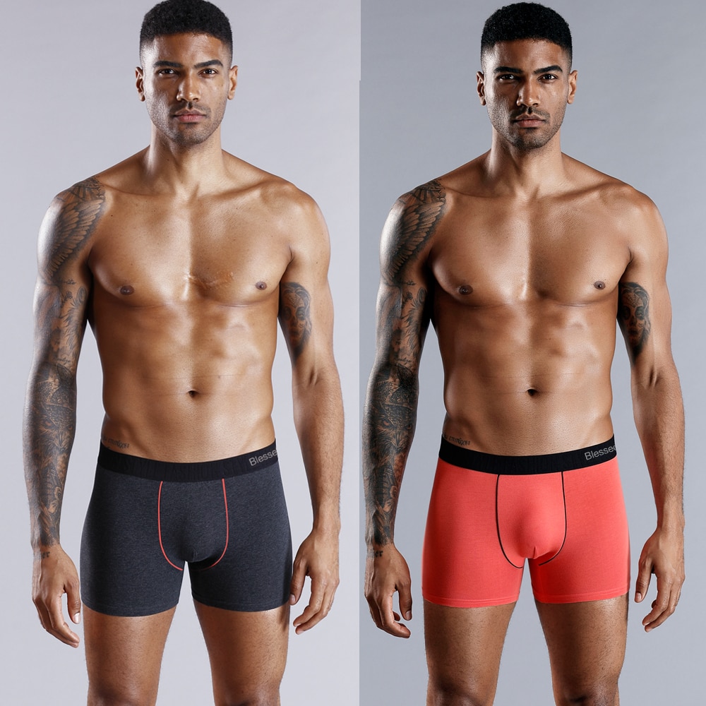 Boxer Briefs Men's Cotton Underwear Set (4pcs)