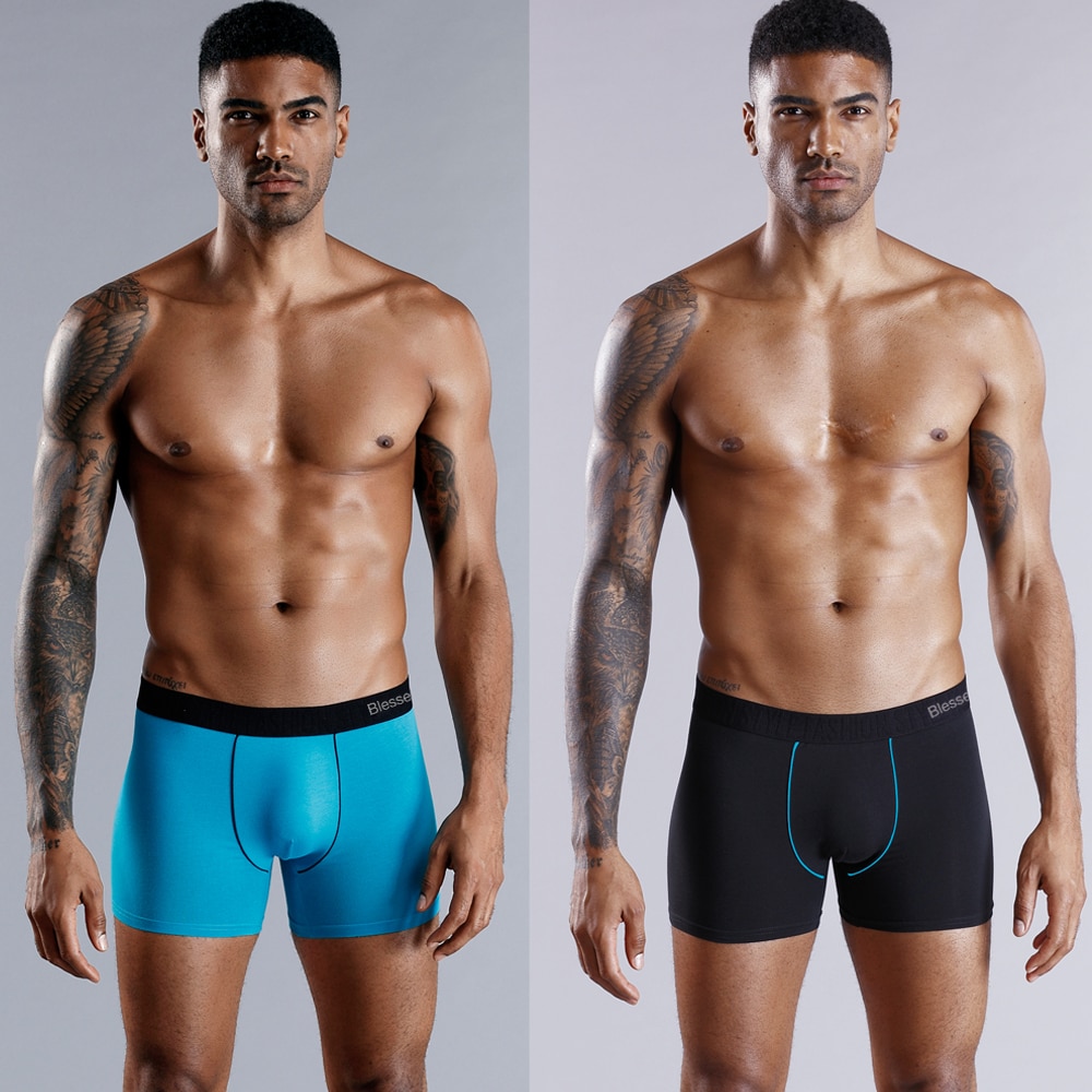 Boxer Briefs Men's Cotton Underwear Set (4pcs)