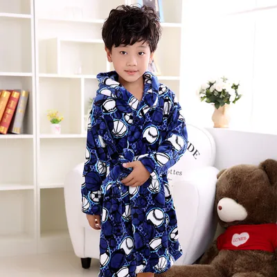 Boys Bathrobe Kids Soft Bathrobe