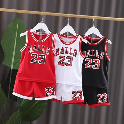 Boys Sleeveless Kids Basketball Clothes
