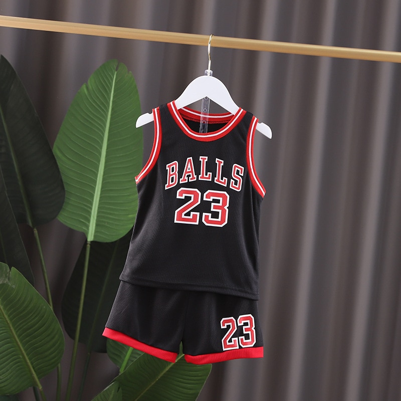 Boys Sleeveless Kids Basketball Clothes
