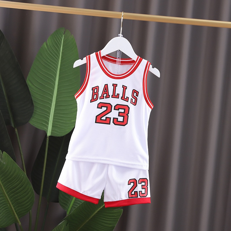 Boys Sleeveless Kids Basketball Clothes