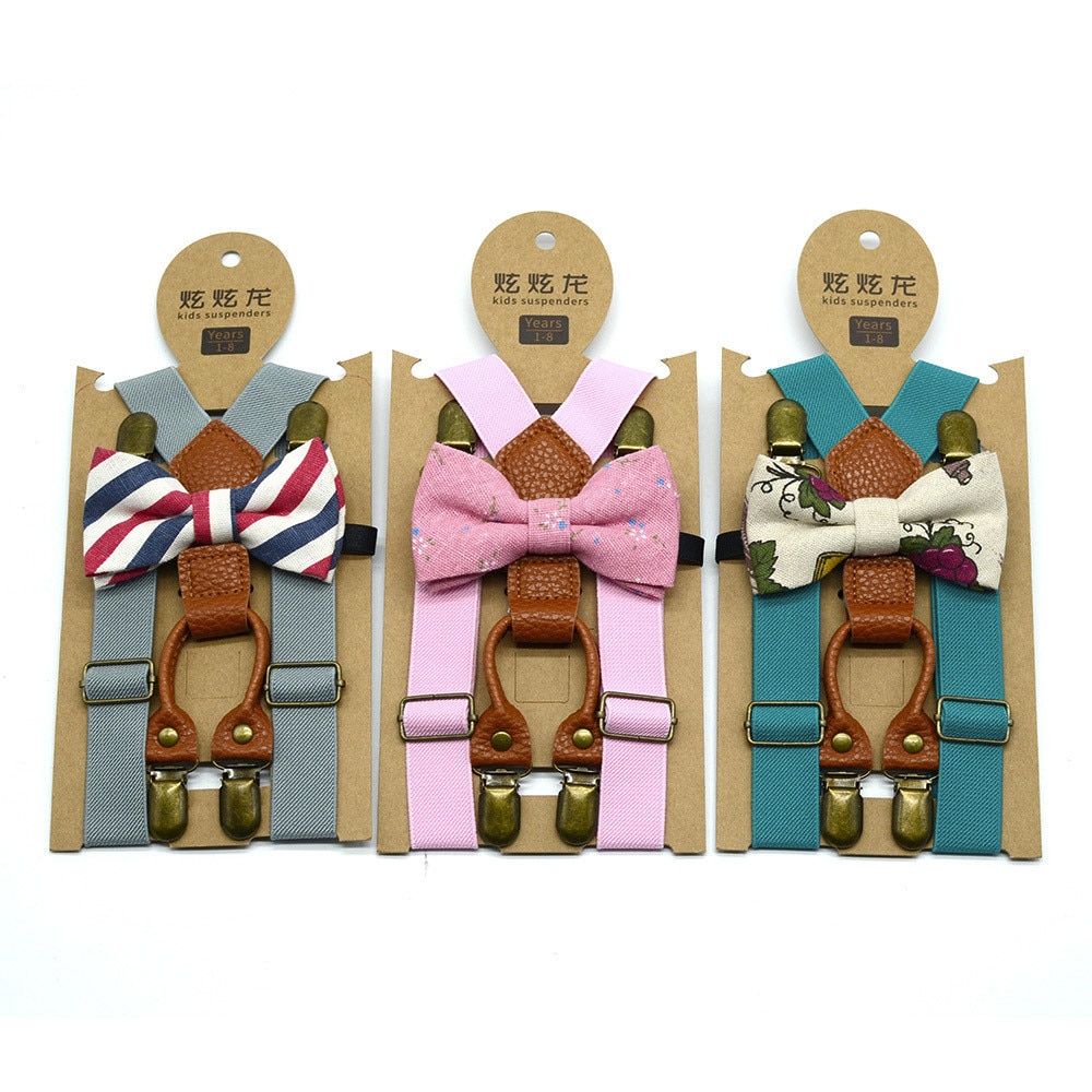 Boys Suspenders Bow Tie Set Boys Suspenders Bow Tie Set
