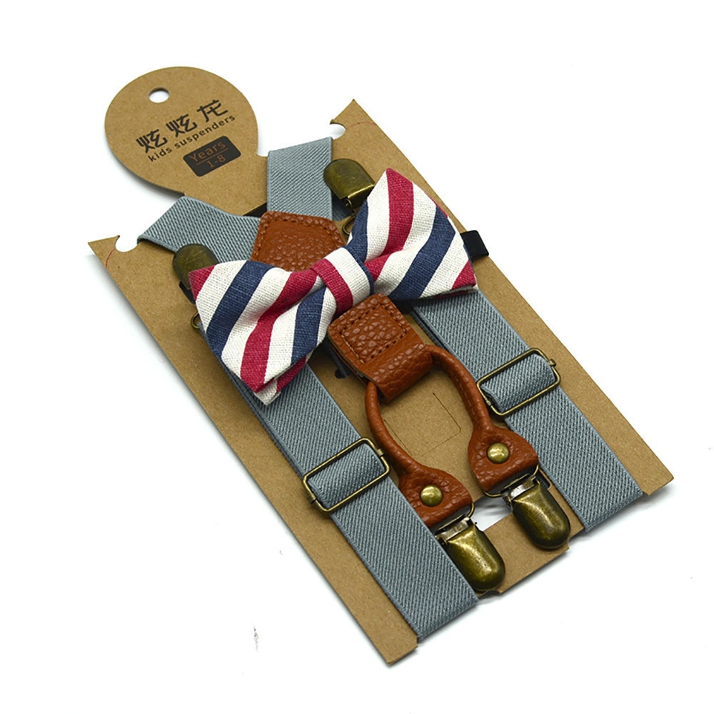 Boys Suspenders Bow Tie Set Boys Suspenders Bow Tie Set