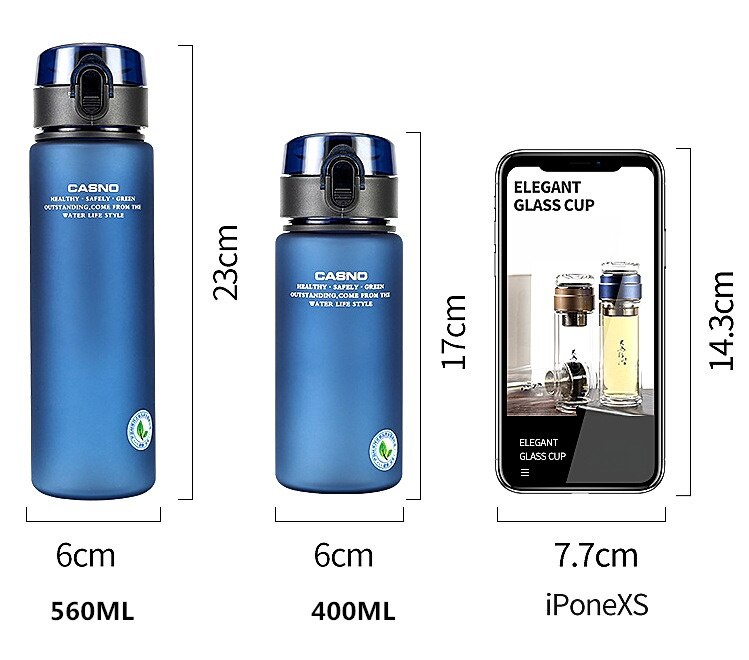 BPA Free Leak Proof Sports Water Bottle High Quality Tour Hiking Portable My Favorite Drink Bottles 400ml 560ml