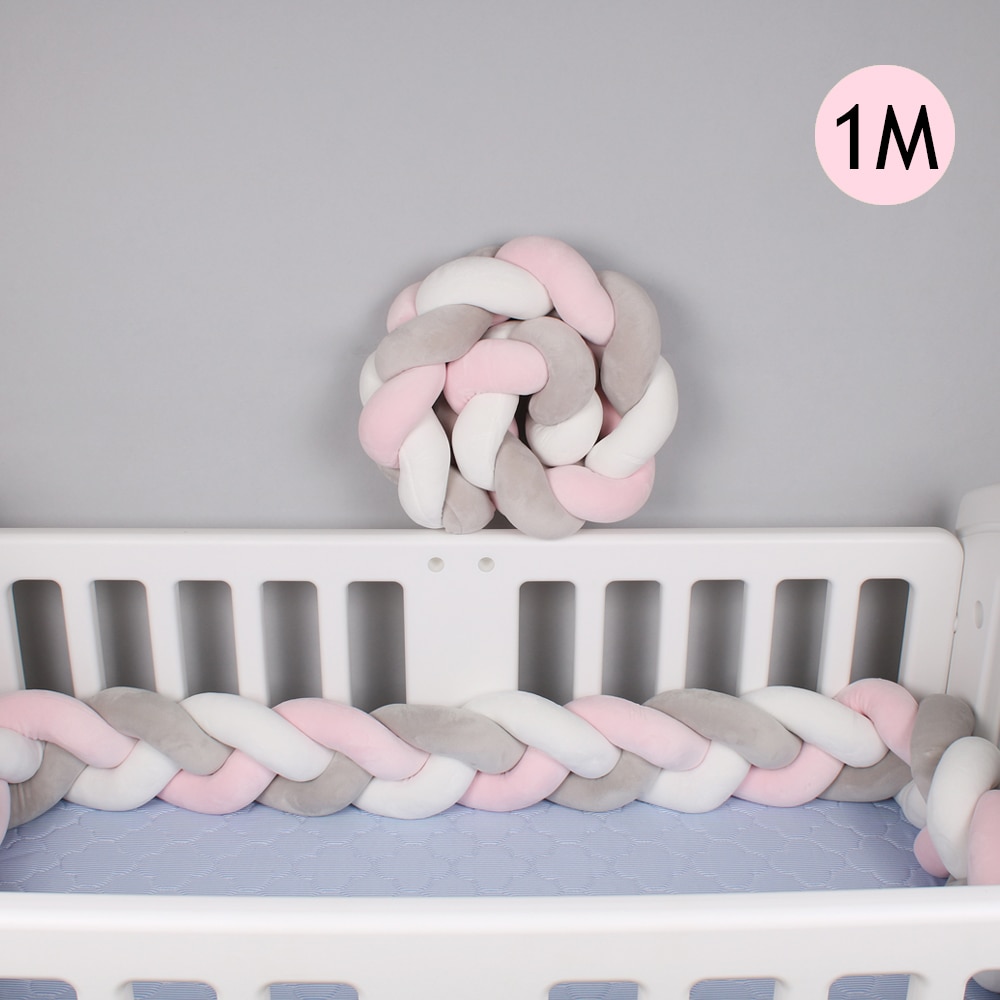 Braided Crib Bumper Baby Cushion Braided Crib Bumper Baby Cushion