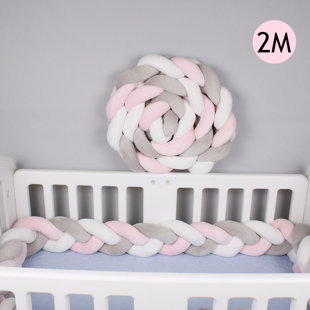 Braided Crib Bumper Baby Cushion Braided Crib Bumper Baby Cushion