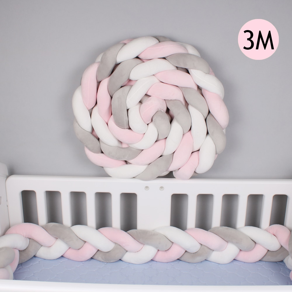 Braided Crib Bumper Baby Cushion Braided Crib Bumper Baby Cushion