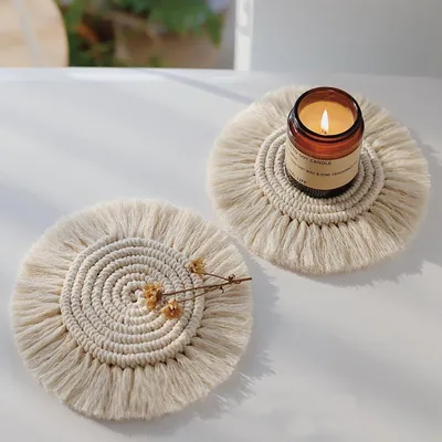 Braided Rope Coaster Macrame