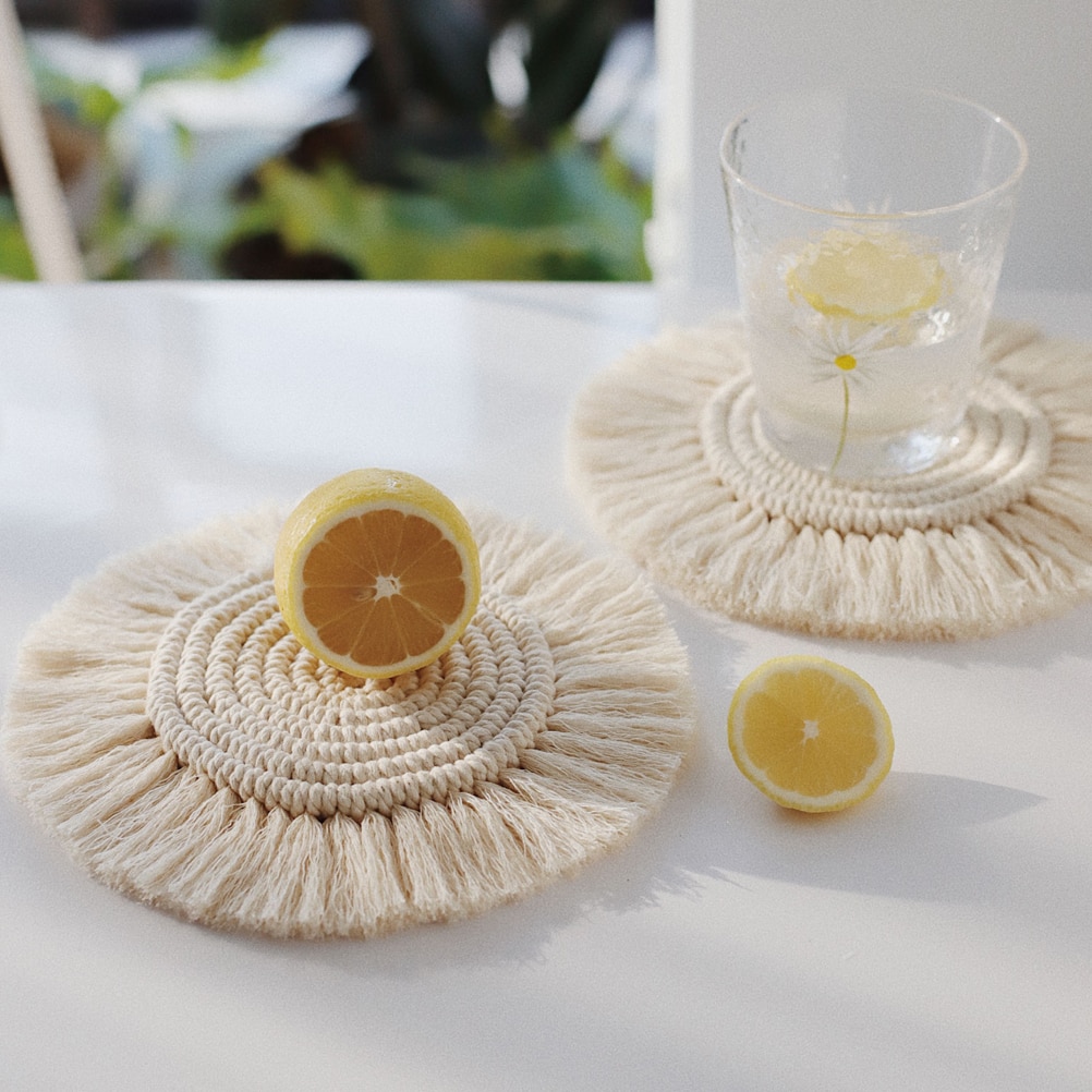 Braided Rope Coaster Macrame