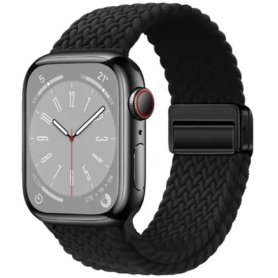 Braided Strap For Apple Watch Band 44mm 40mm 45mm 49mm 41mm 38 buckle Bracelet iWatch Series se 7 6 8 9 10 Ultra2