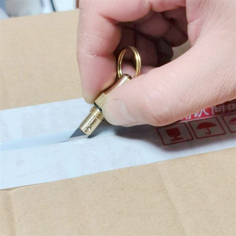 Brass Capsule Mini Knife Multi Functional Portable EDC Tool Outdoor Survival Open Can Peel Fruit Brass Capsule Mini Knife Multi Functional Portable EDC Tool Outdoor Survival Open Can Peel Fruit