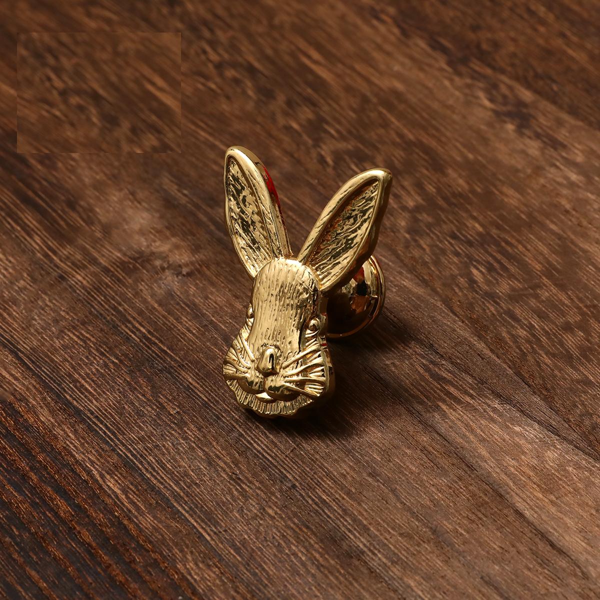 Brass Rabbit Knob Decor Handle