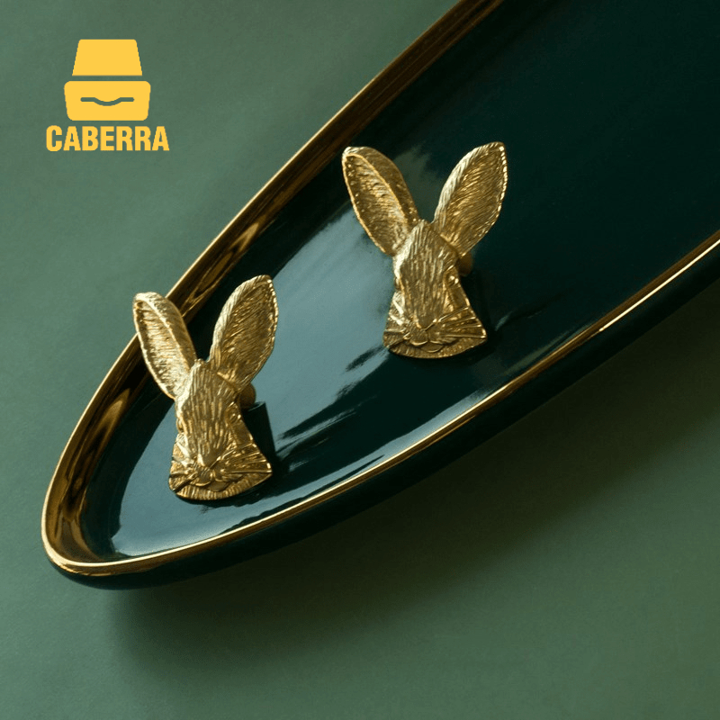 Brass Rabbit Knob Decor Handle