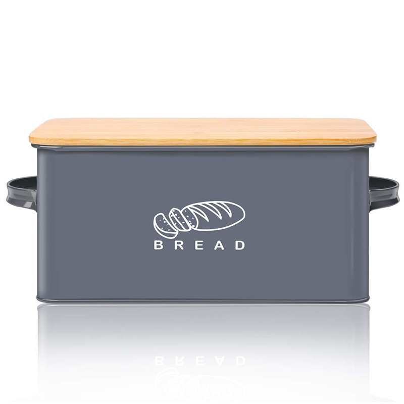 Bread Box with Bamboo Cutting Board Bread Box with Bamboo Cutting Board