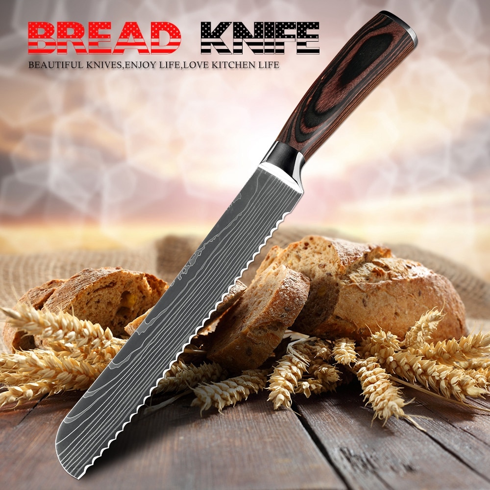 Bread Knife Stainless Serrated Blade Bread Knife Stainless Serrated Blade