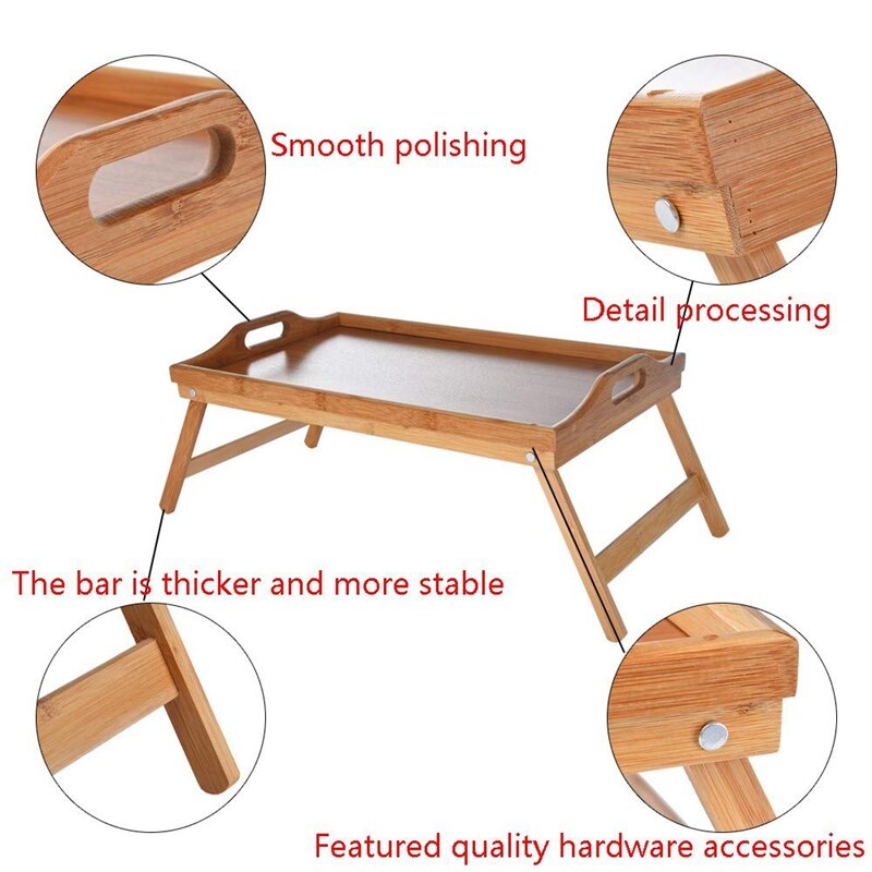 Breakfast Tray Wooden Mini Table