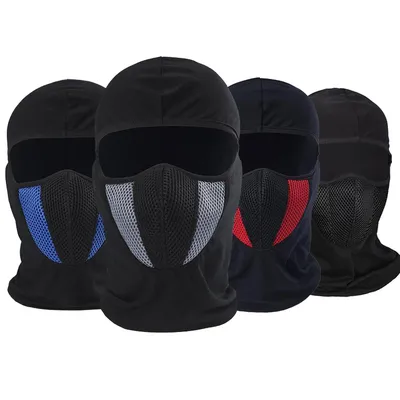 Breathable Balaclava Motorcycle Full Face Mask Motorbike Cycling Bike Mask Motocross Helmet Hood Moto Riding Neck Face